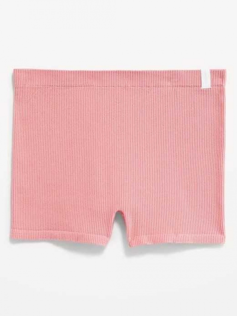 Old Navy Seamless Rib-Knit Boyshort Underwear Coral | DXJ380964