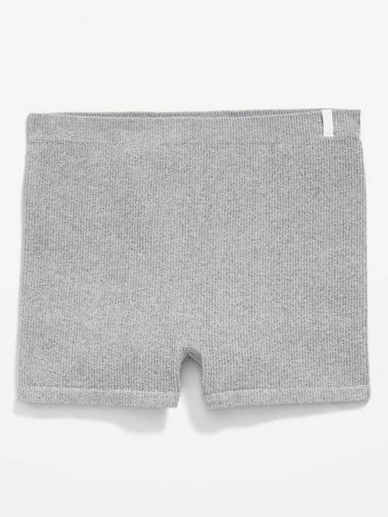 Old Navy Seamless Rib-Knit Boyshort Underwear Grey | WXO267381