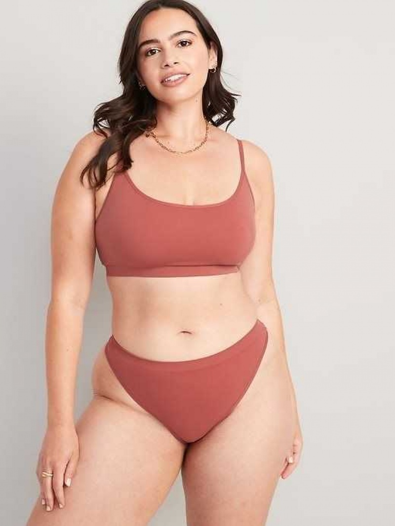 Old Navy Seamless Thong Underwear Brown | LPC780529