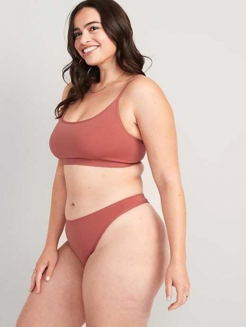 Old Navy Seamless Thong Underwear Brown | LPC780529