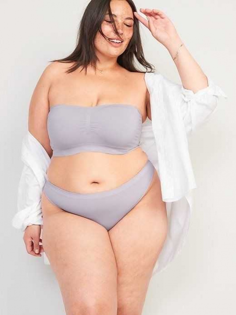 Old Navy Seamless Thong Underwear Grey | YBW268371