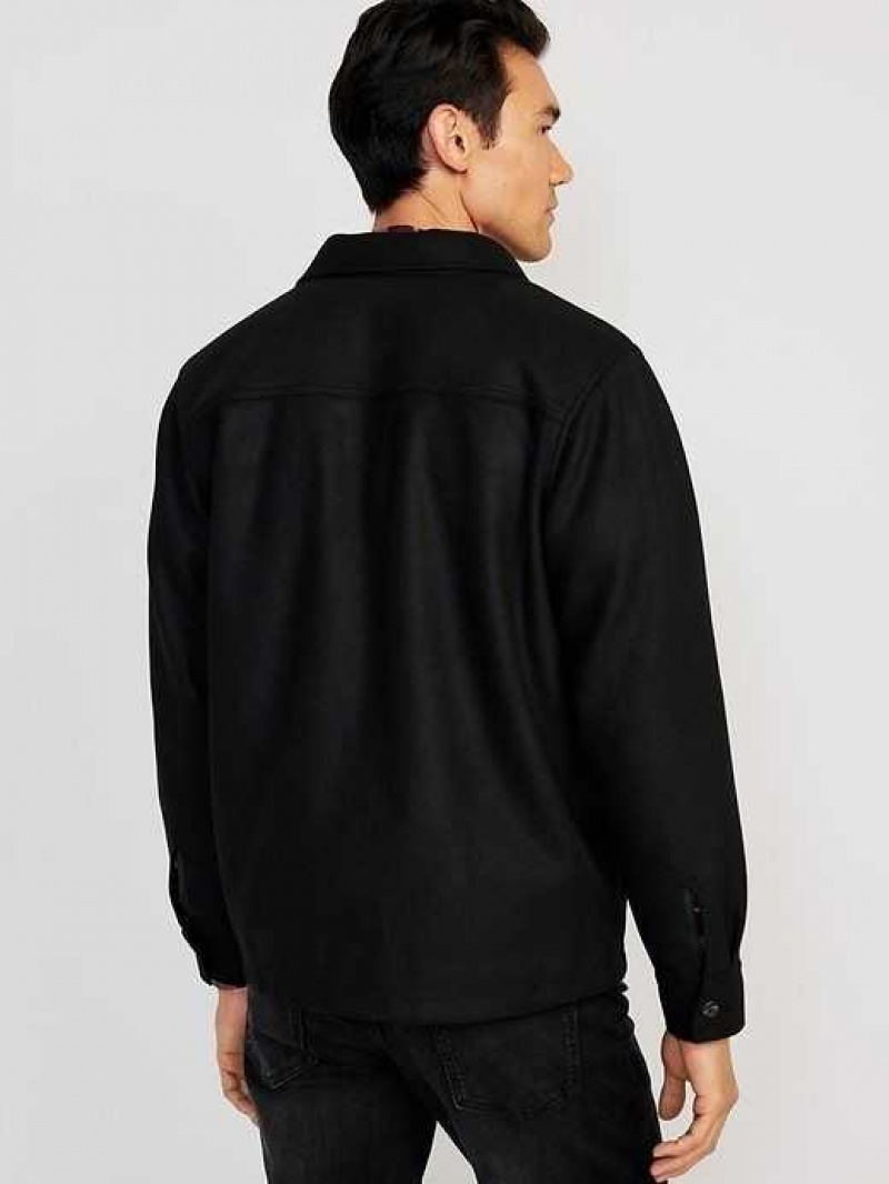 Old Navy Shacket Black | WOK045621