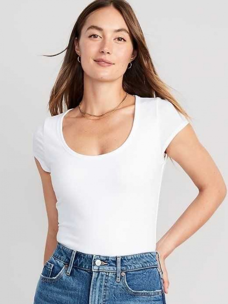 Old Navy Short-Sleeve Scoop-Neck Bodysuit Calla Lilies | IKU235791