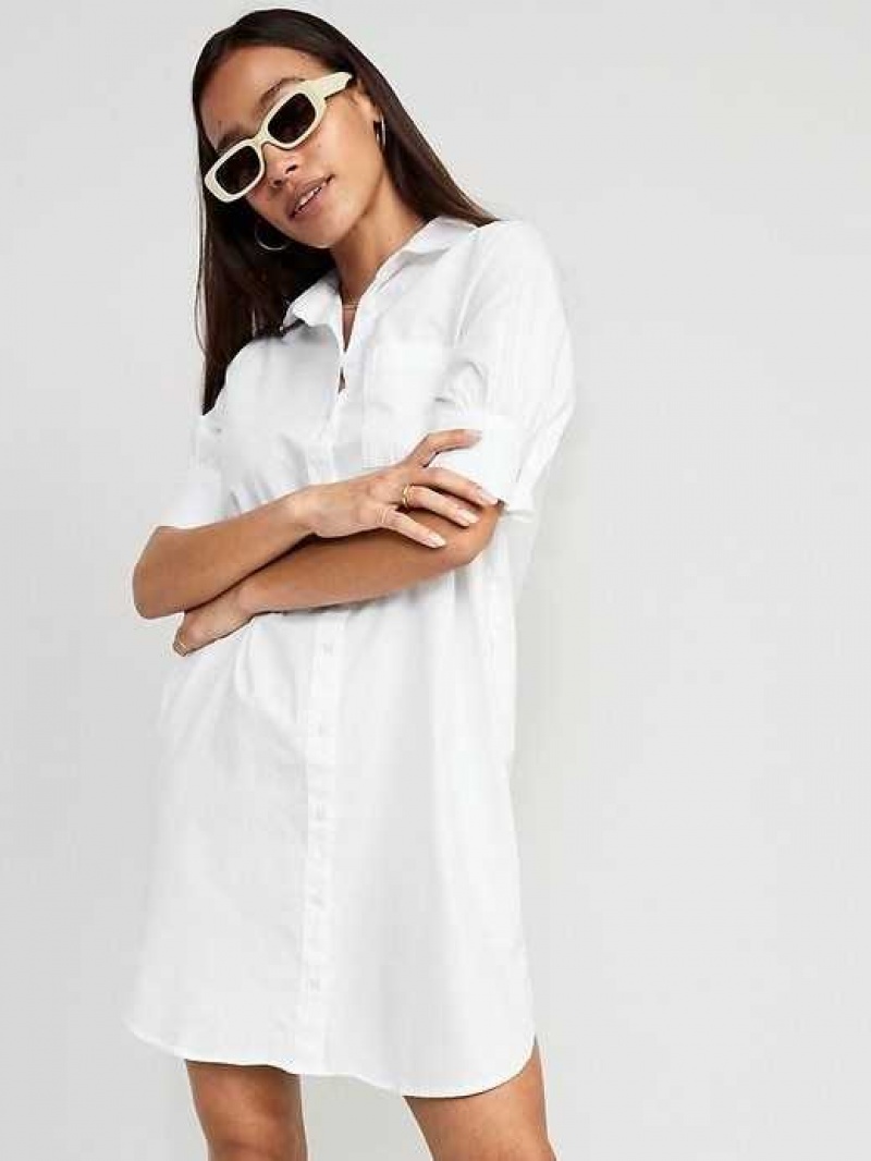 Old Navy Short-Sleeve Shirt Dress Calla Lilies | ZCG529670