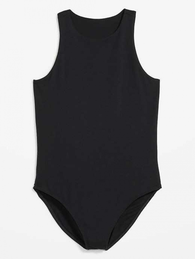 Old Navy Sleeveless High-Neck Bodysuit Black | CKV492837