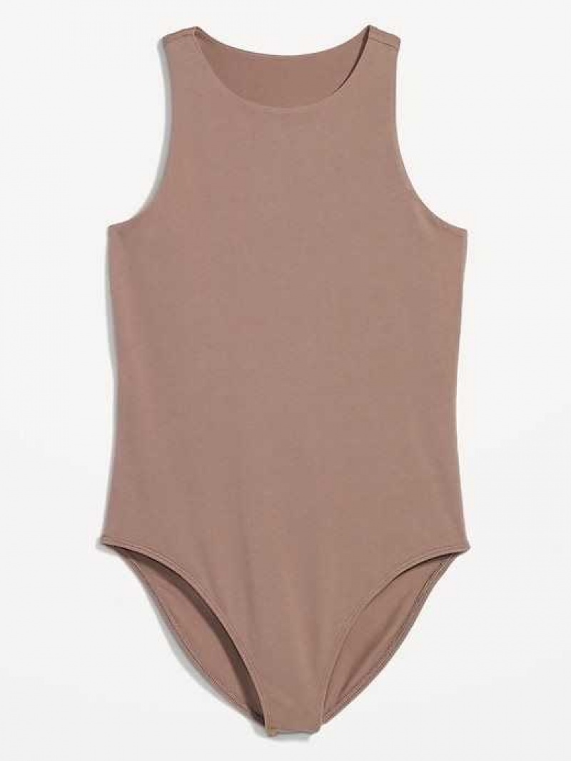 Old Navy Sleeveless High-Neck Bodysuit Chocolate | SDX856203