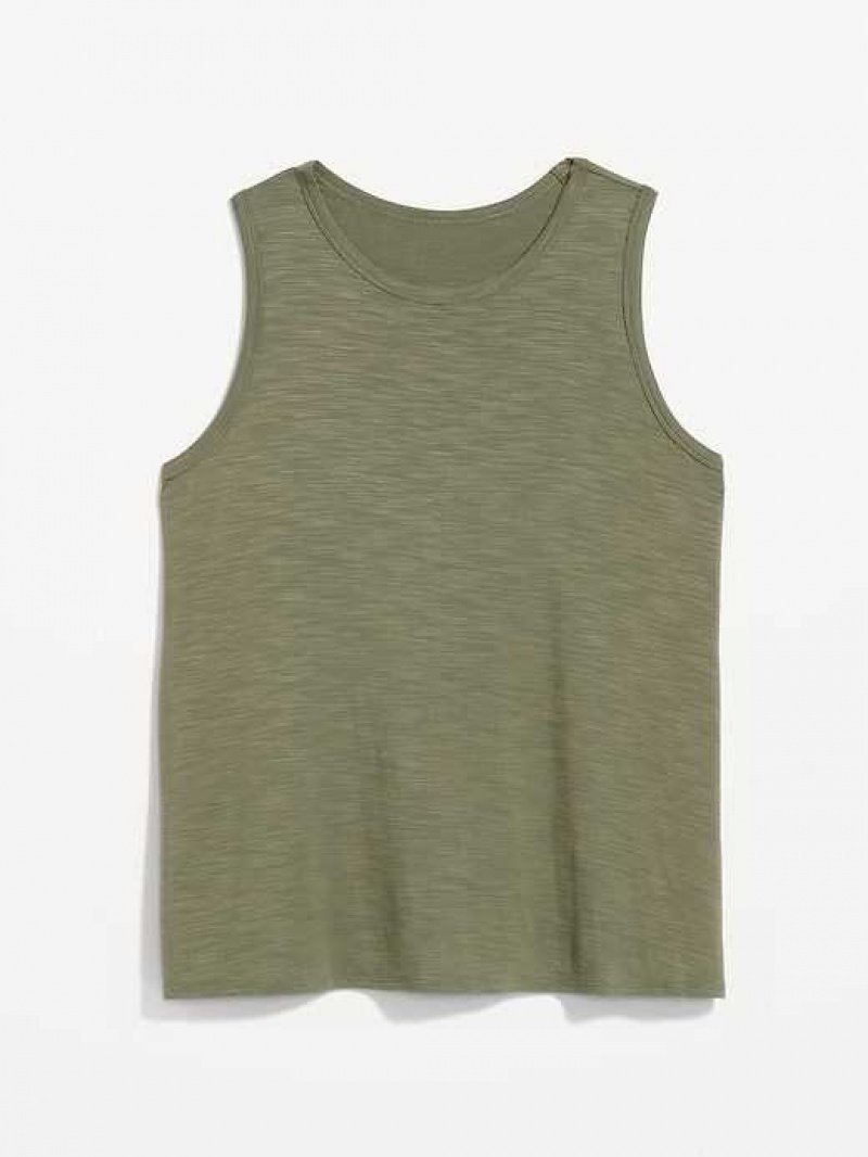 Old Navy Sleeveless Luxe Slub-Knit T-Shirt Alpine Tundra | GJT032948