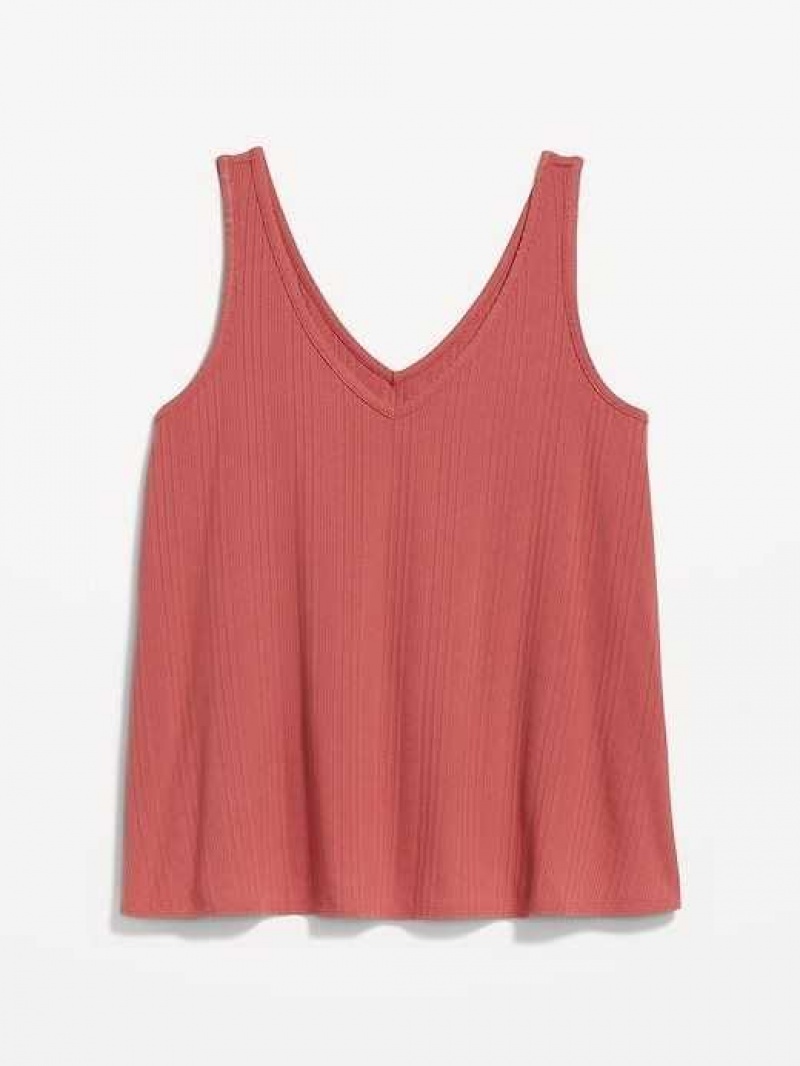 Old Navy Sleeveless Luxe Swing T-Shirt Dark Red | BWQ603985