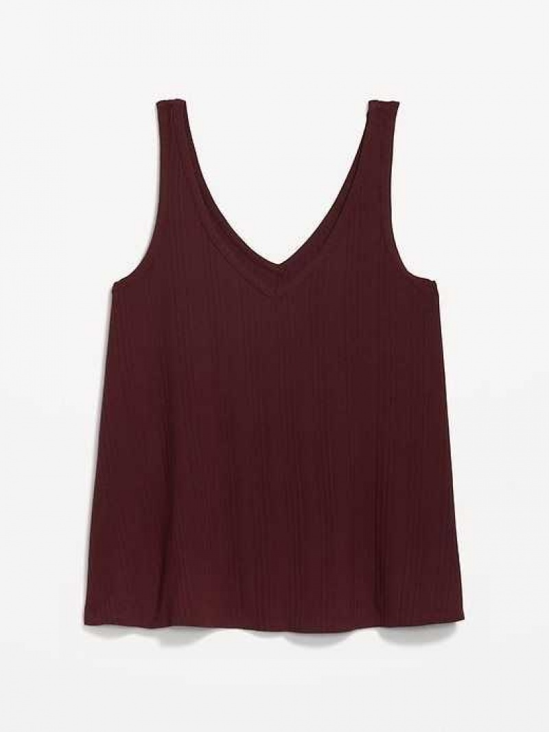 Old Navy Sleeveless Luxe Swing T-Shirt Raisin Arizona | JSX436129