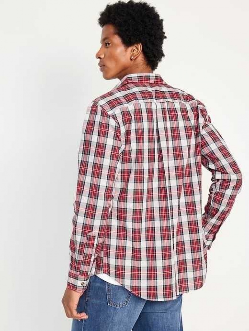 Old Navy Slim-Fit Built-In Flex Everyday Shirt White | IBA874609