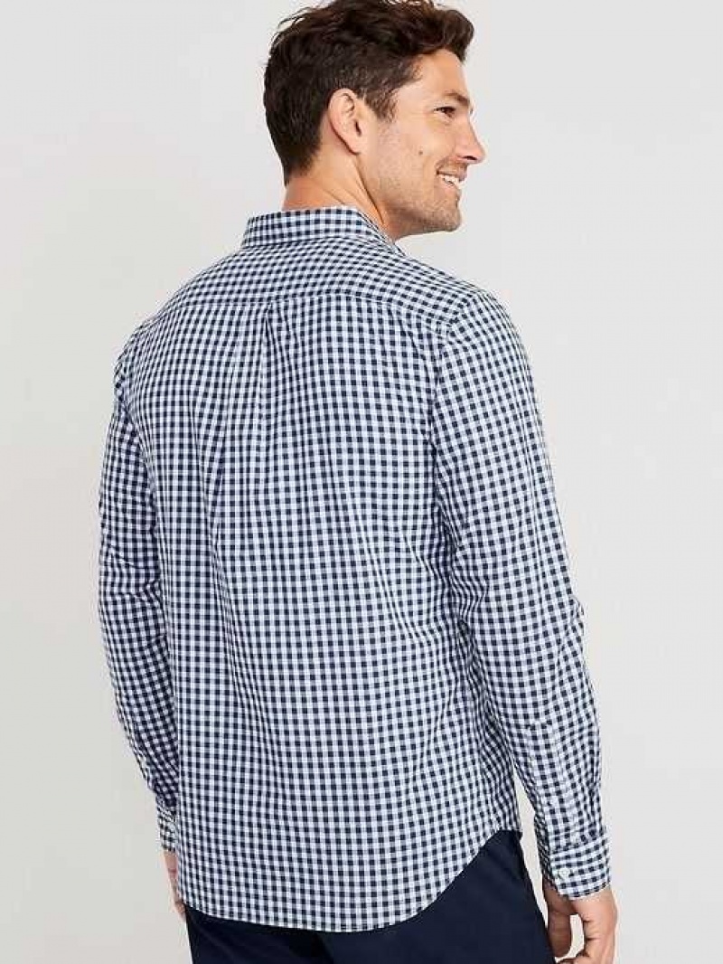 Old Navy Slim-Fit Built-In Flex Everyday Shirt Blue | ARI765083