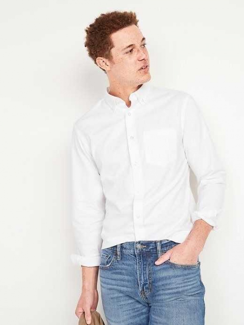 Old Navy Slim-Fit Everyday Oxford Shirt White | SXB436819