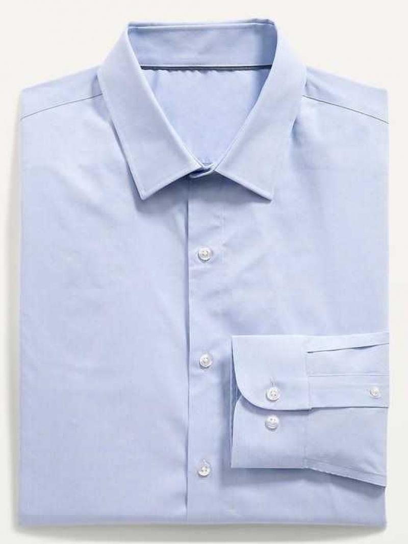 Old Navy Slim-Fit Pro Signature Performance Dress Shirt Light Blue | RWX384672