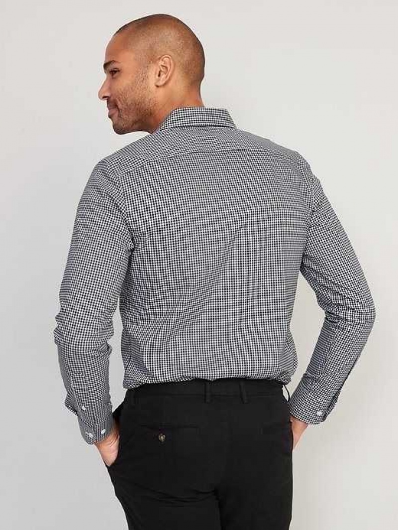 Old Navy Slim-Fit Pro Signature Performance Dress Shirt Mini Check | LKA460328