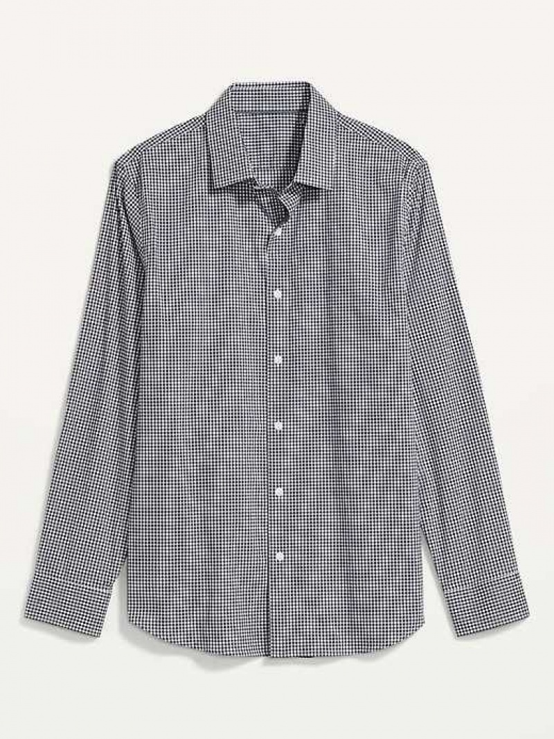 Old Navy Slim-Fit Pro Signature Performance Dress Shirt Mini Check | LKA460328