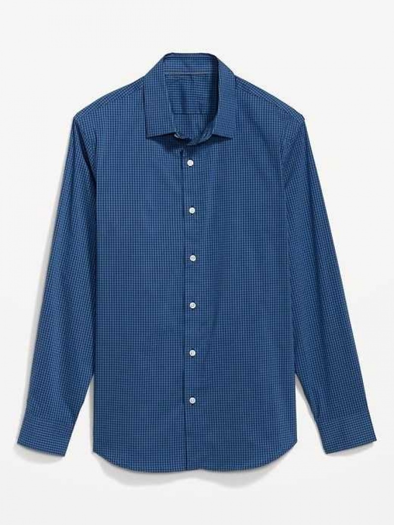 Old Navy Slim-Fit Pro Signature Tech Dress Shirt Navy Blue | YZS670421