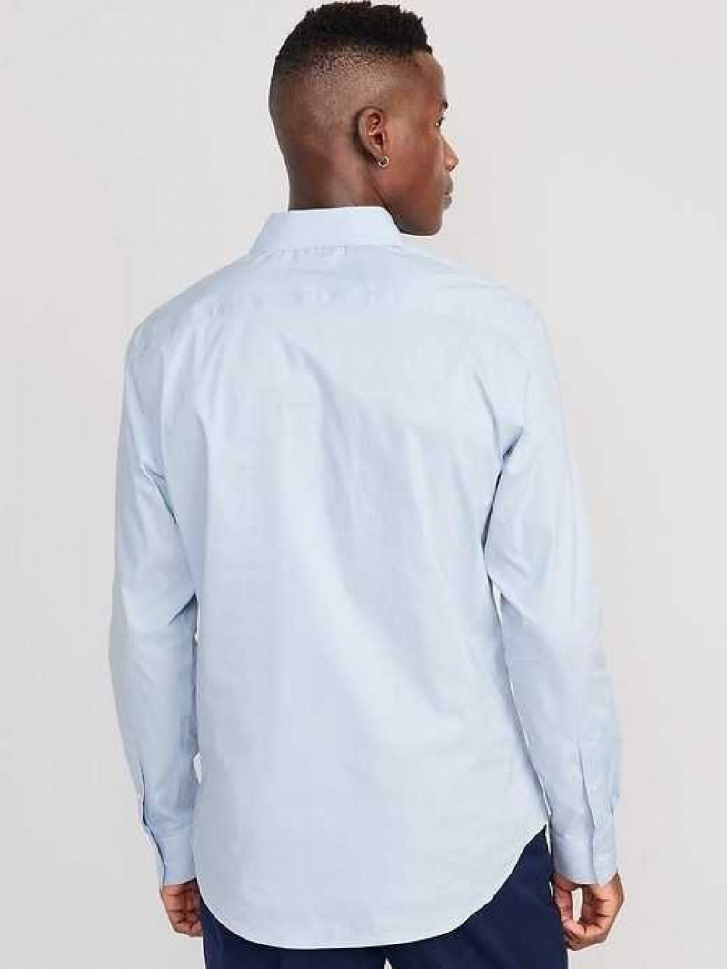 Old Navy Slim-Fit Pro Signature Tech Dress Shirt Blue | LUQ907823