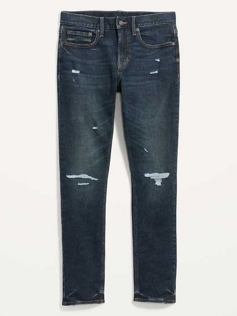 Old Navy Slim Built-In-Flex Jeans Dark Destroyed | VLY981570