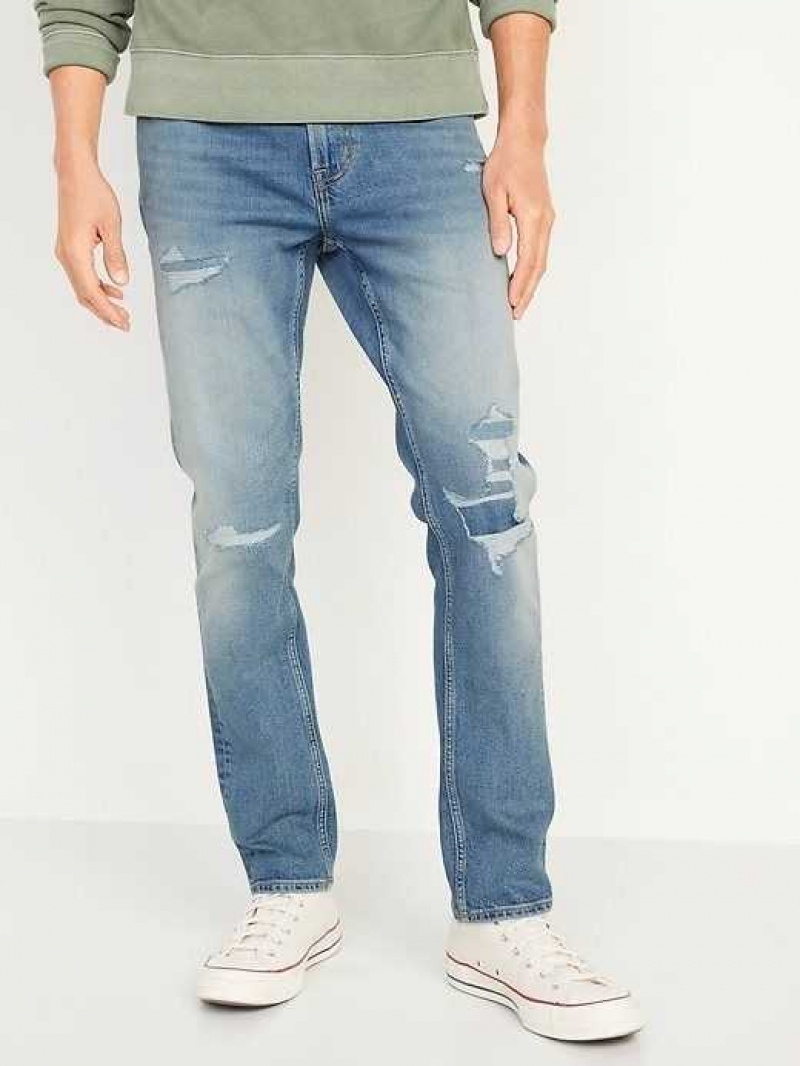 Old Navy Slim Built-In-Flex Ripped Jeans Light Wash | BZT153672