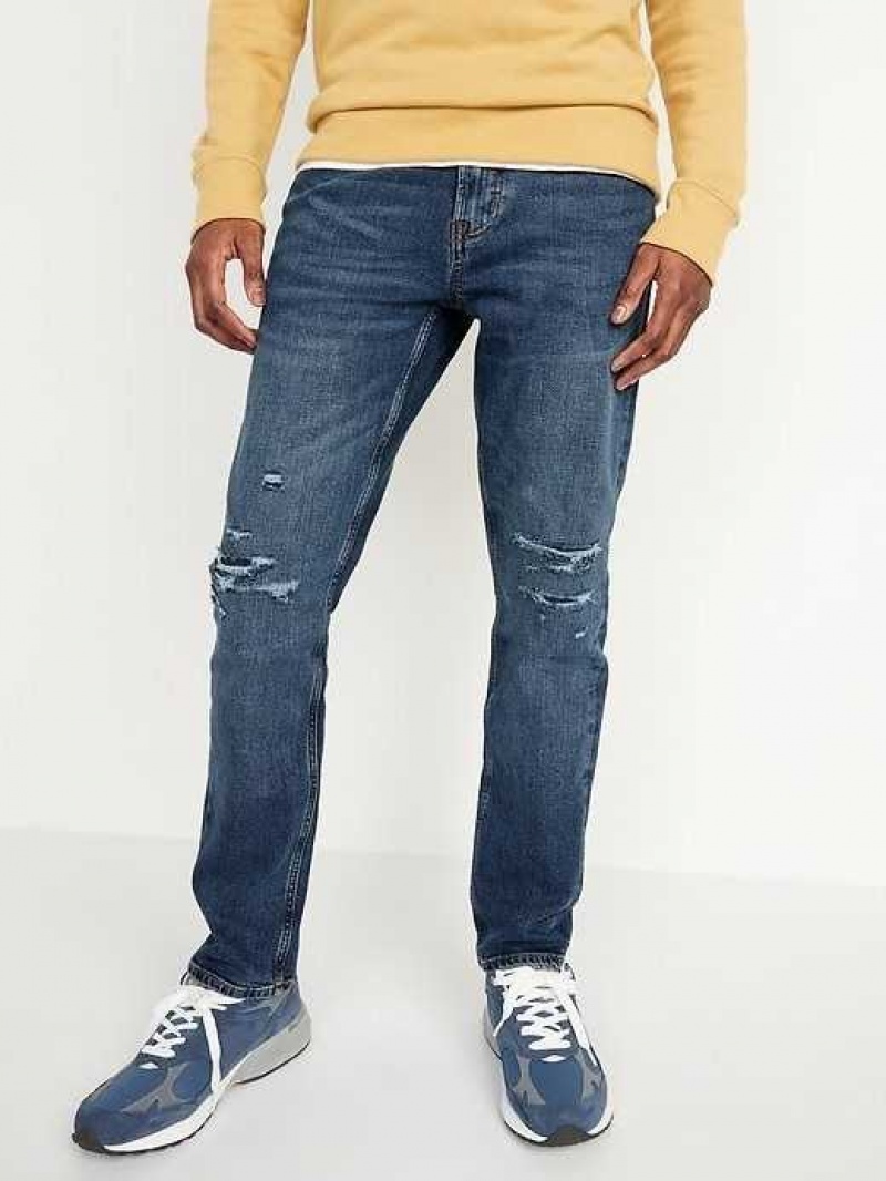 Old Navy Slim Built-In Flex Ripped Jeans Medium Cool | OKX641295