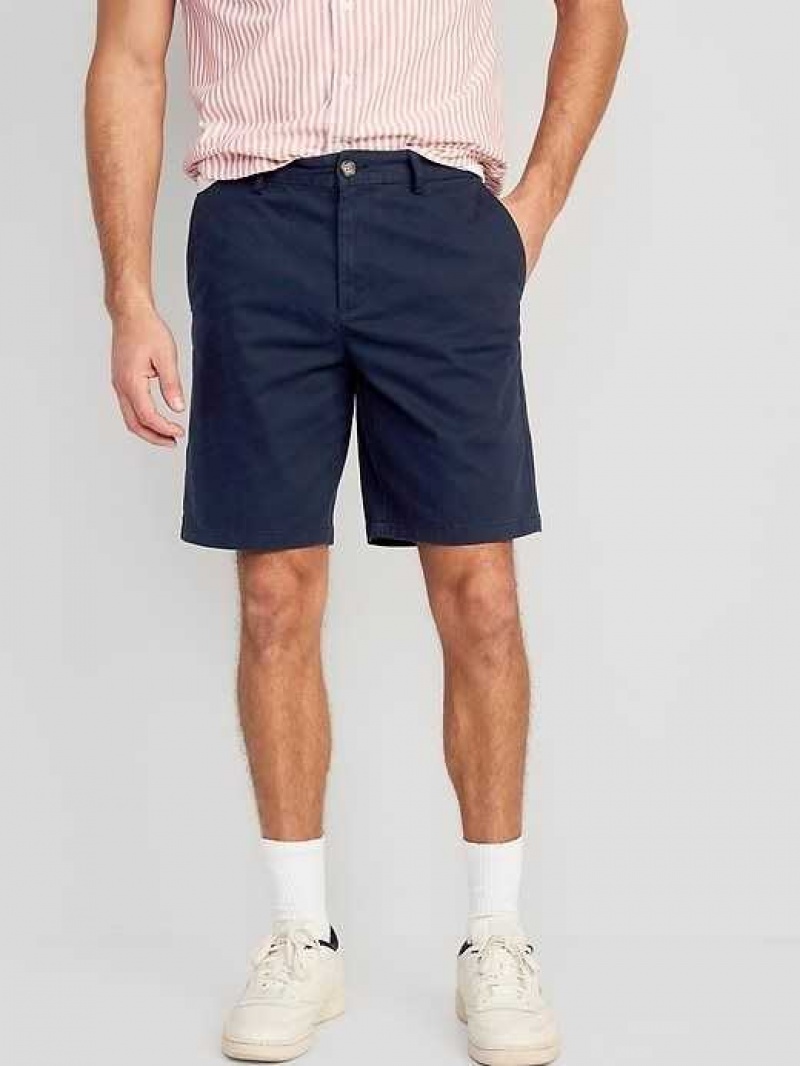 Old Navy Slim Built-In Flex Rotation Chino Shorts Navy | HVO504869