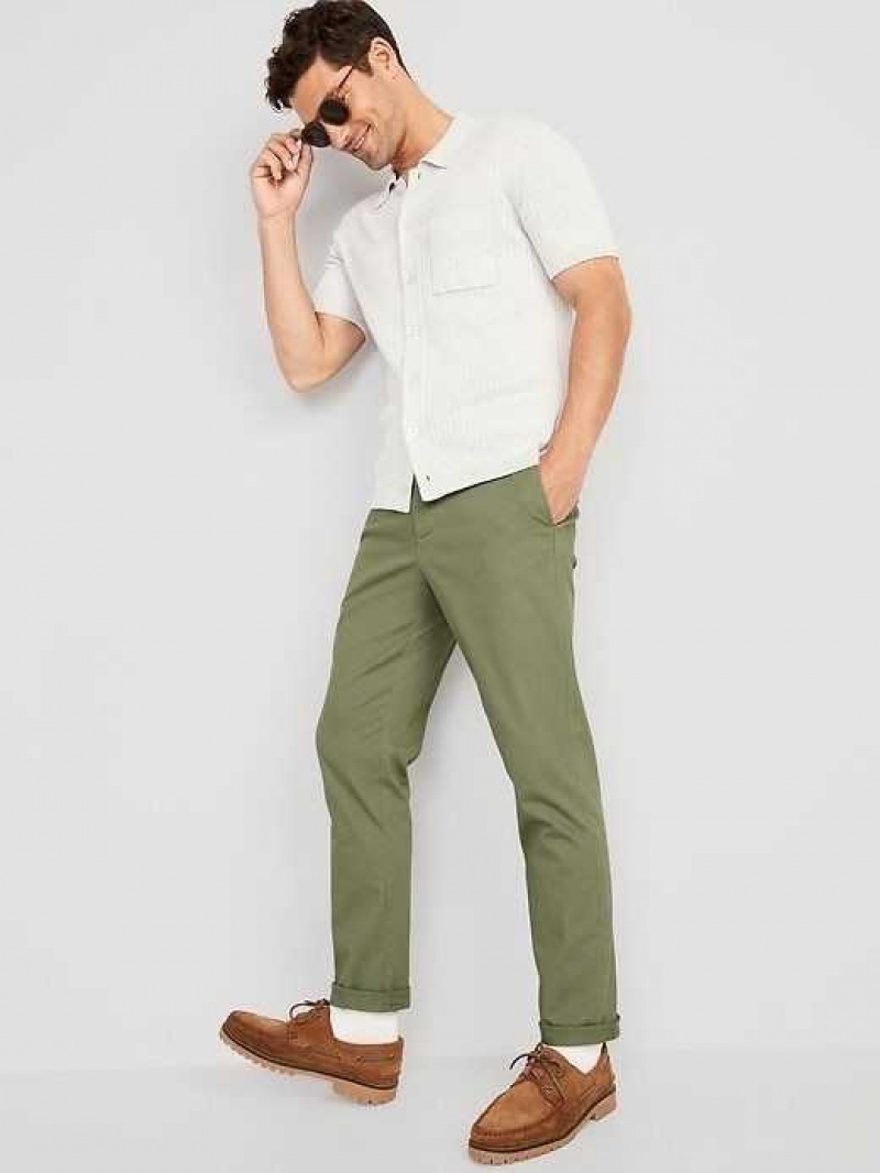 Old Navy Slim Built-In Flex Rotation Chino Pants Olive | XID642078