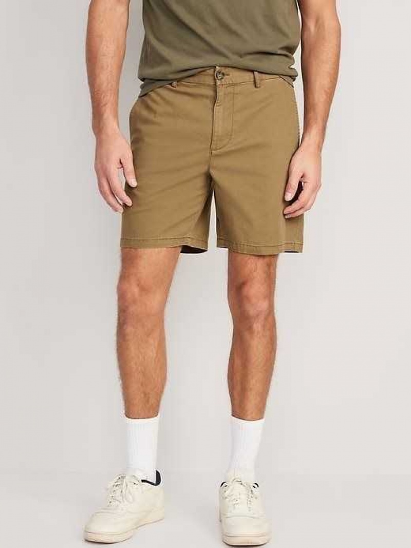 Old Navy Slim Built-In Flex Ultimate Chino Shorts Doe A Deer | JLK627158