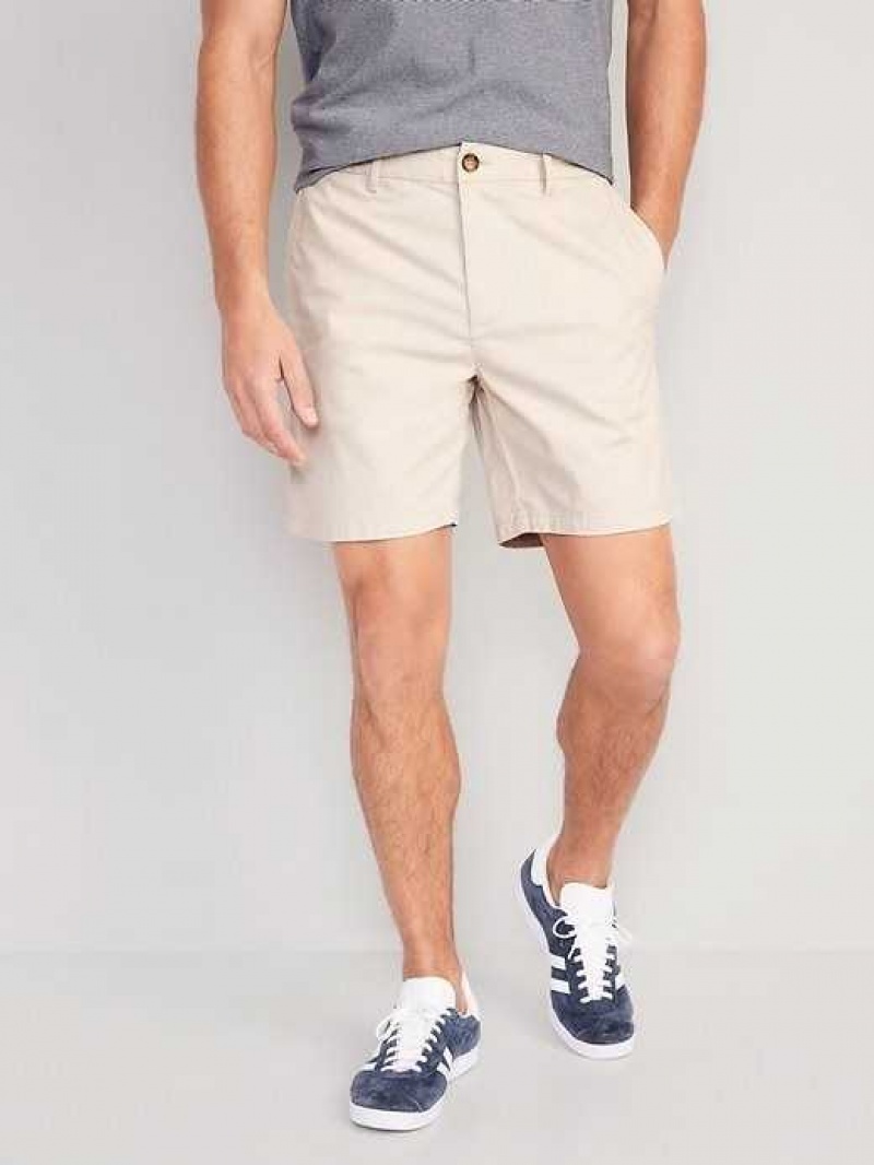 Old Navy Slim Built-In Flex Ultimate Chino Shorts Beige | FBT837501