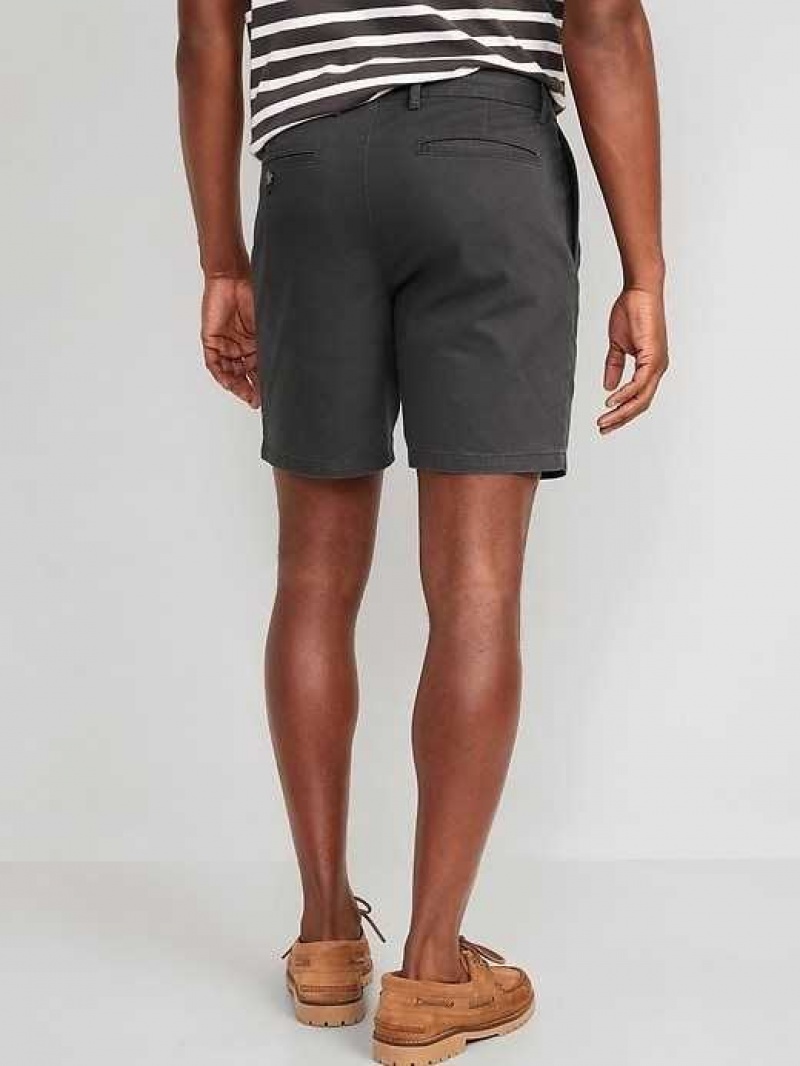 Old Navy Slim Built-In Flex Ultimate Chino Pleated Shorts Panther | FBS579043