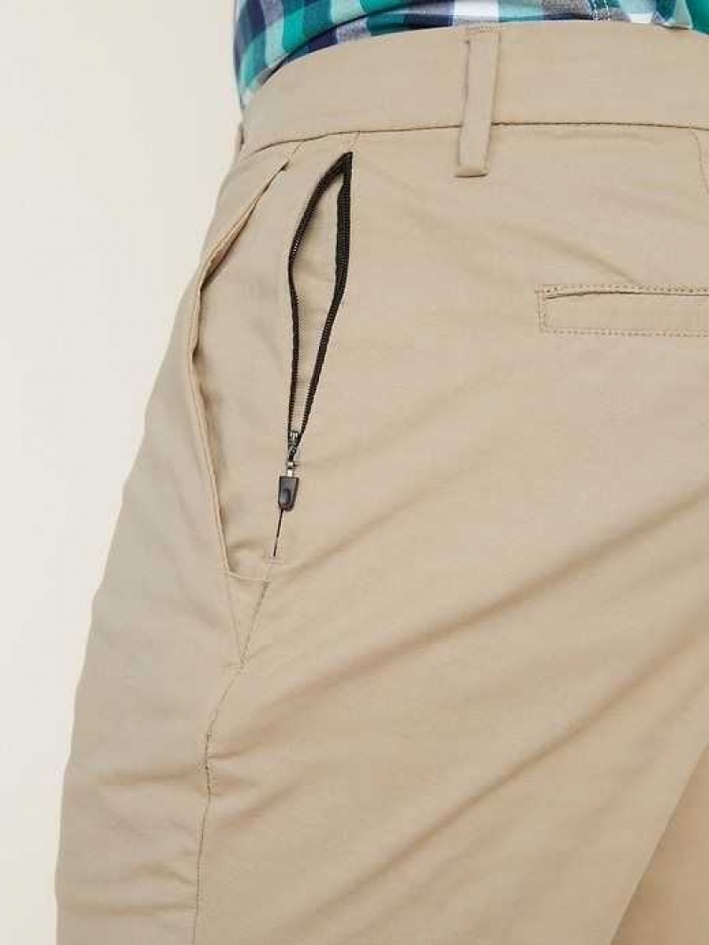 Old Navy Slim Built-In Flex Ultimate Tech Chino Pants Light Khaki | GXM109465