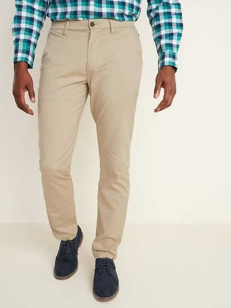 Old Navy Slim Built-In Flex Ultimate Tech Chino Pants Light Khaki | GXM109465