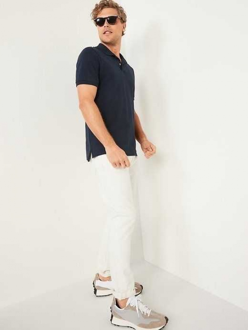 Old Navy Slim Fit Pique Polo Navy | IAU327910