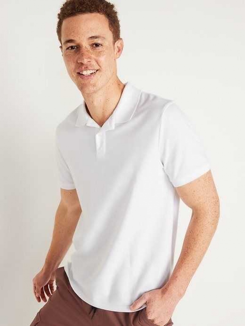 Old Navy Slim Fit Pique Polo White | HQU136427