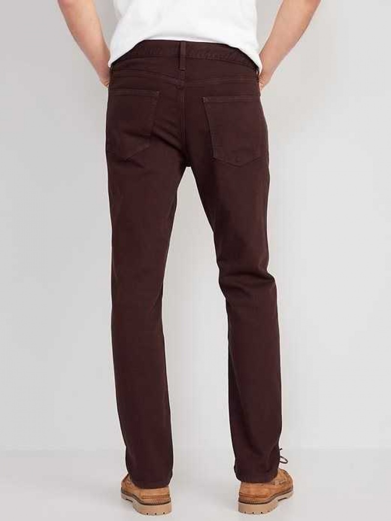 Old Navy Slim Five-Pocket Pants Burgundy | YUD428615