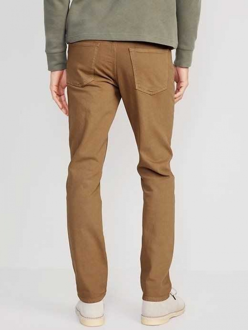 Old Navy Slim Five-Pocket Pants Dark Khaki | WKB719563