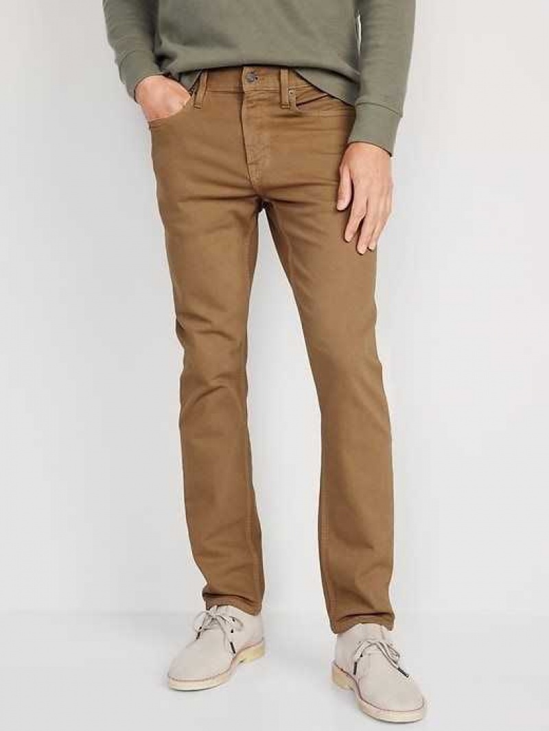 Old Navy Slim Five-Pocket Pants Dark Khaki | WKB719563