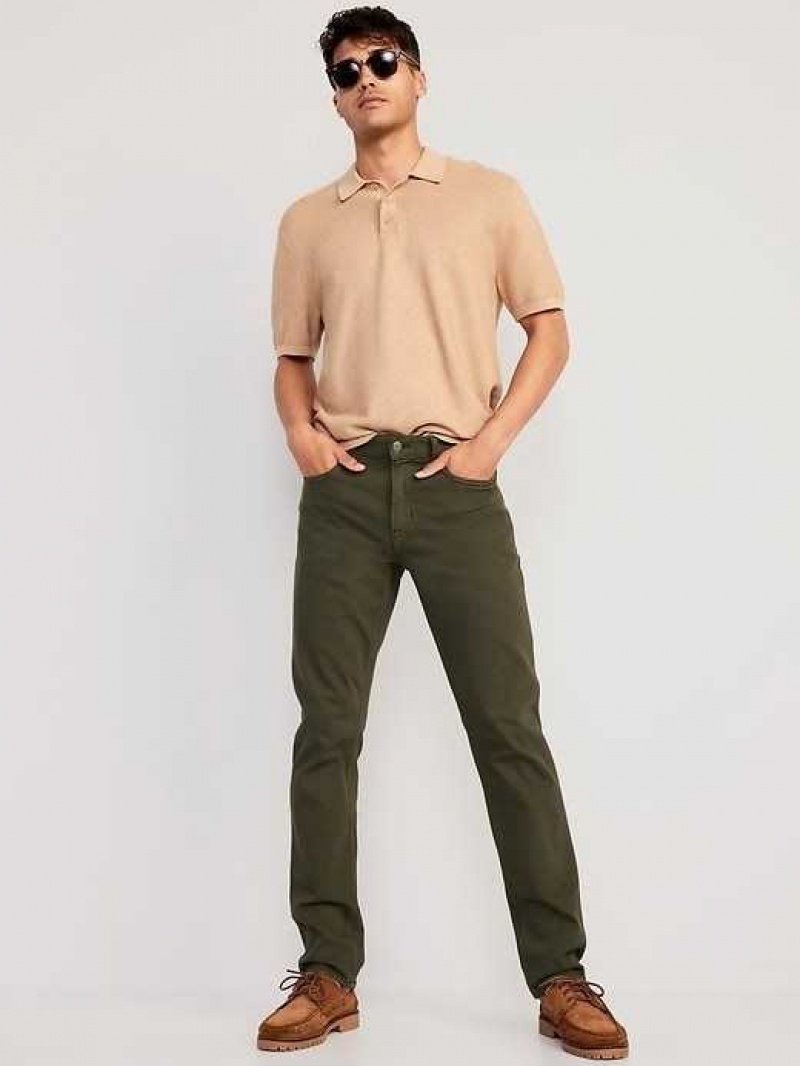 Old Navy Slim Five-Pocket Pants Olive | IEV719368