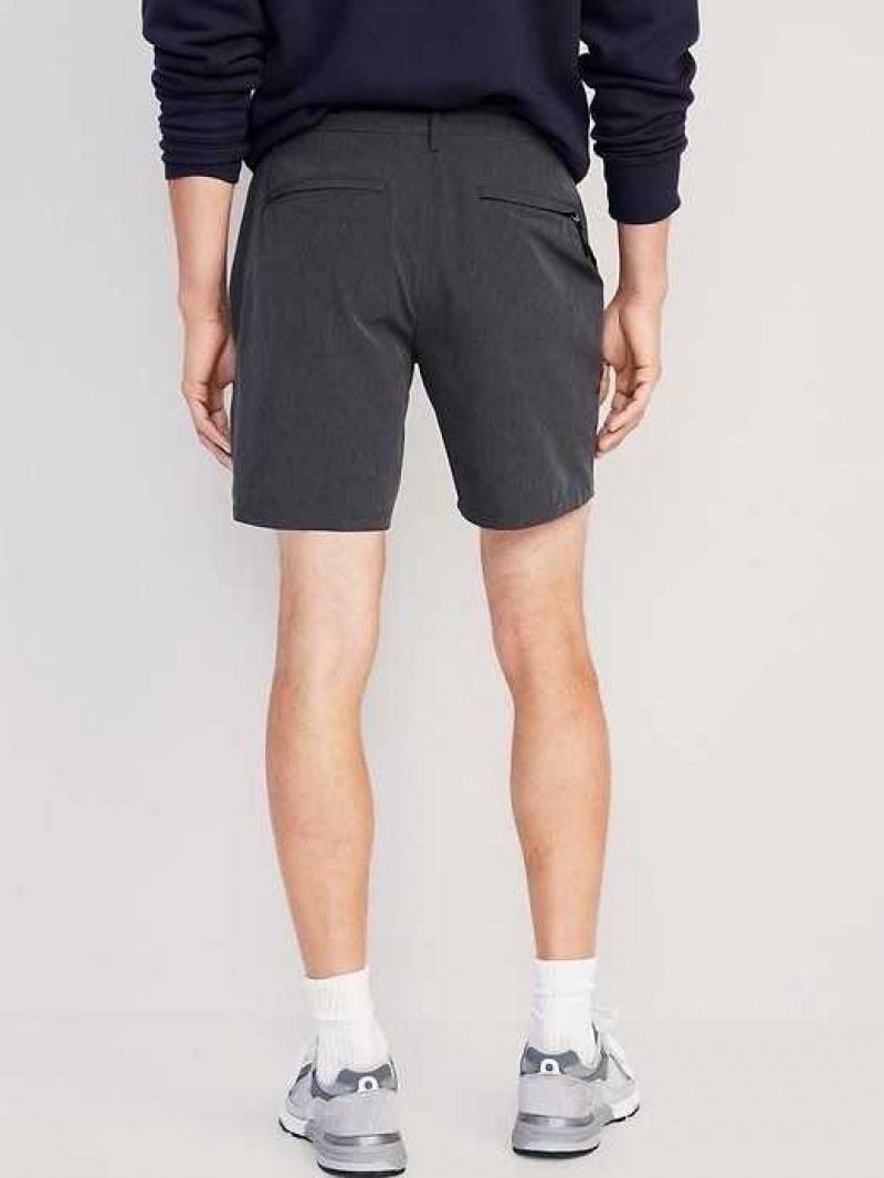 Old Navy Slim Go-Dry Shade StretchTech Shorts Dark Grey | OWK167908