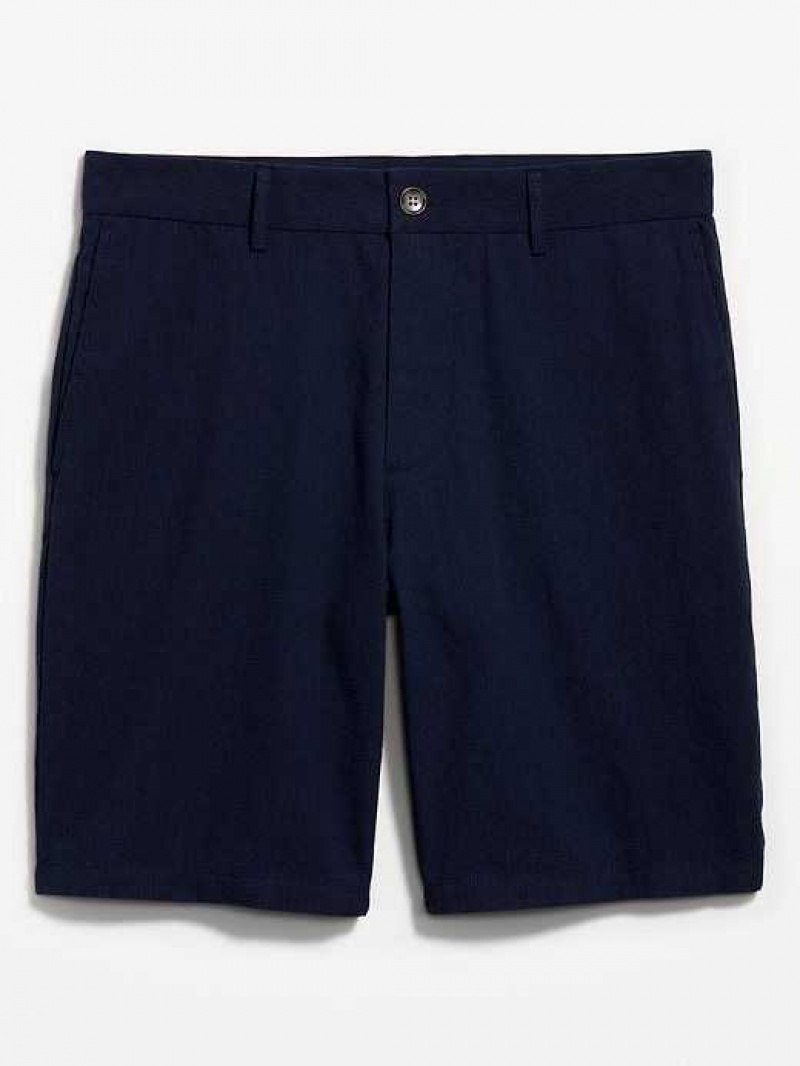 Old Navy Slim Rotation Chino Seersucker Shorts Blue | KSU498516