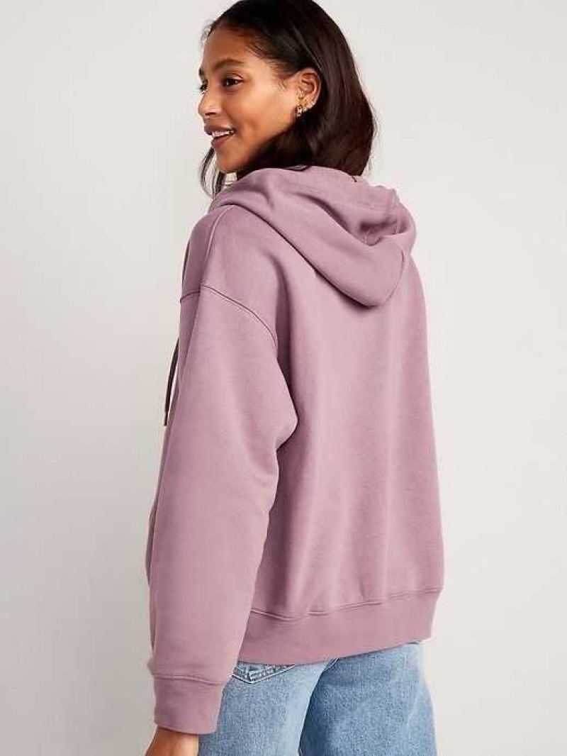 Old Navy Slouchy Logo Graphic Full-Zip Hoodie Lark | VQN132865