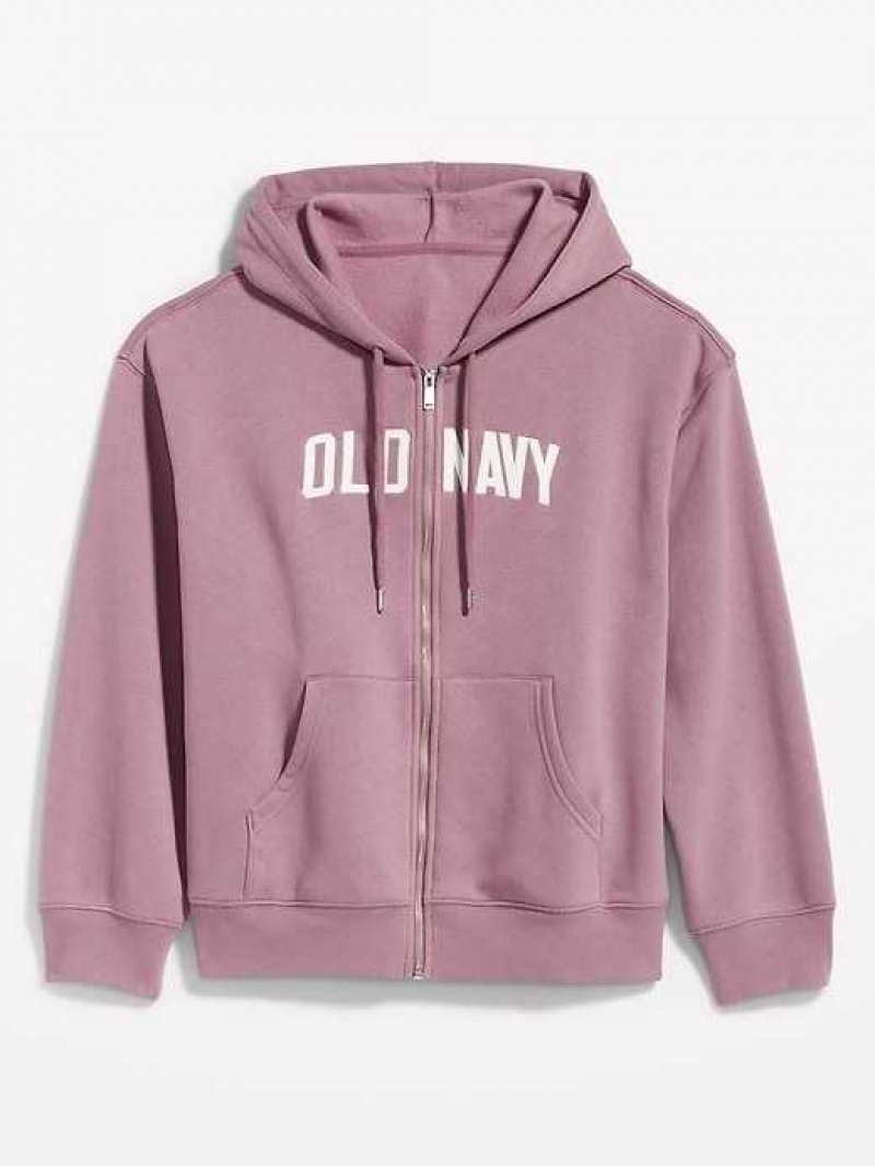 Old Navy Slouchy Logo Graphic Full-Zip Hoodie Lark | VQN132865