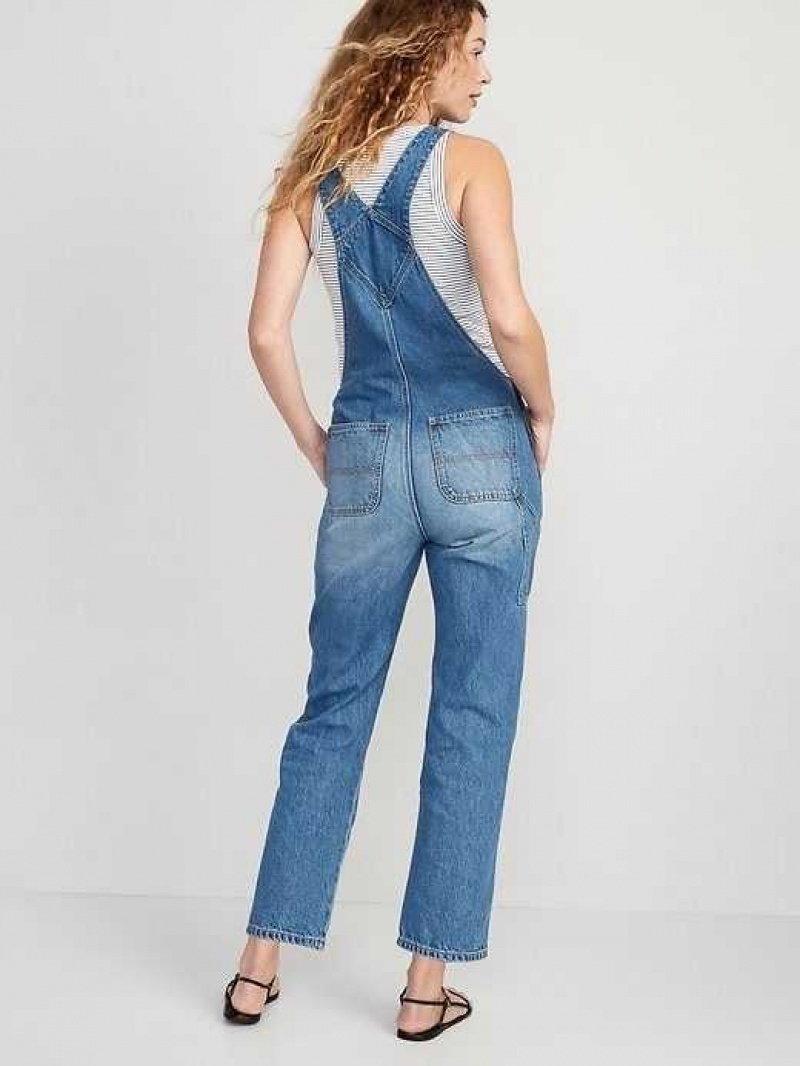 Old Navy Slouchy Straight Ankle-Length Jean Overalls Nanelle | VYC956780