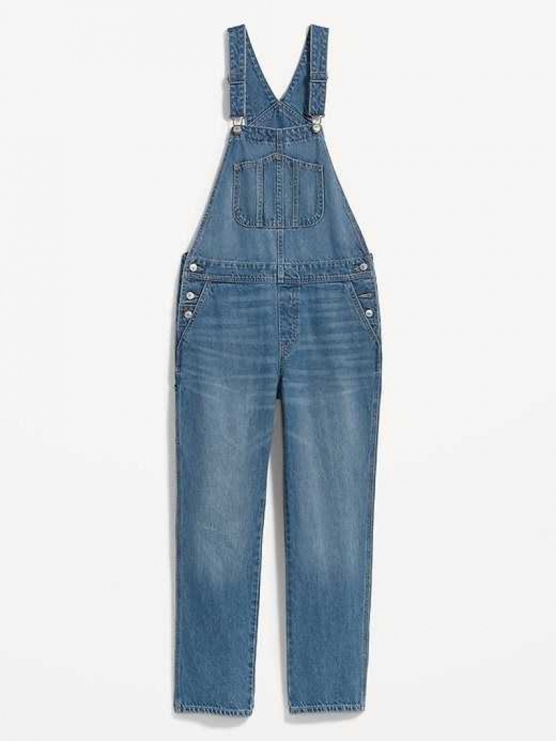 Old Navy Slouchy Straight Ankle-Length Jean Overalls Nanelle | VYC956780