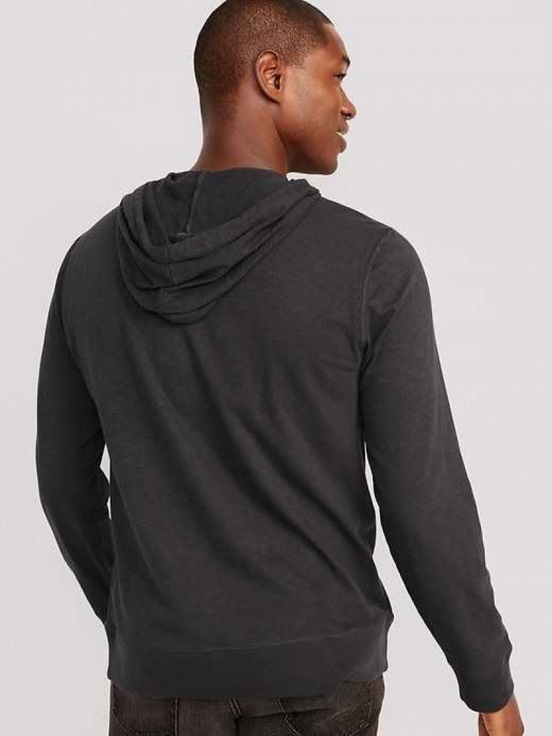 Old Navy Slub-Knit Pullover Hoodie Panther | PIC062458