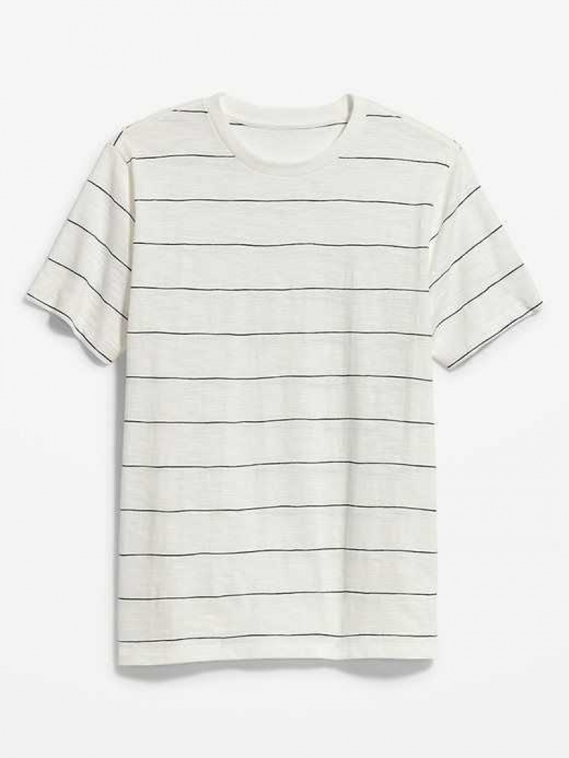 Old Navy Slub-Knit T-Shirt White / Navy | IDT150487