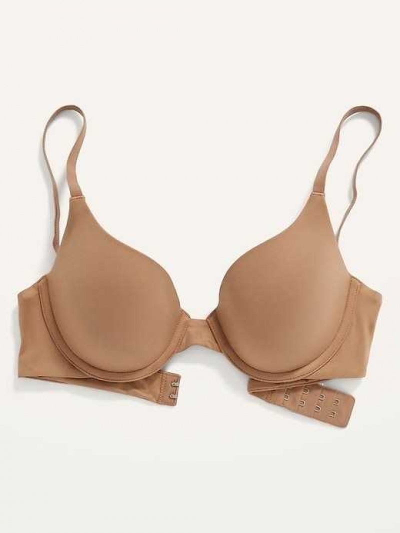 Old Navy Smoothing Full-Coverage Bra Beige | JEZ628451