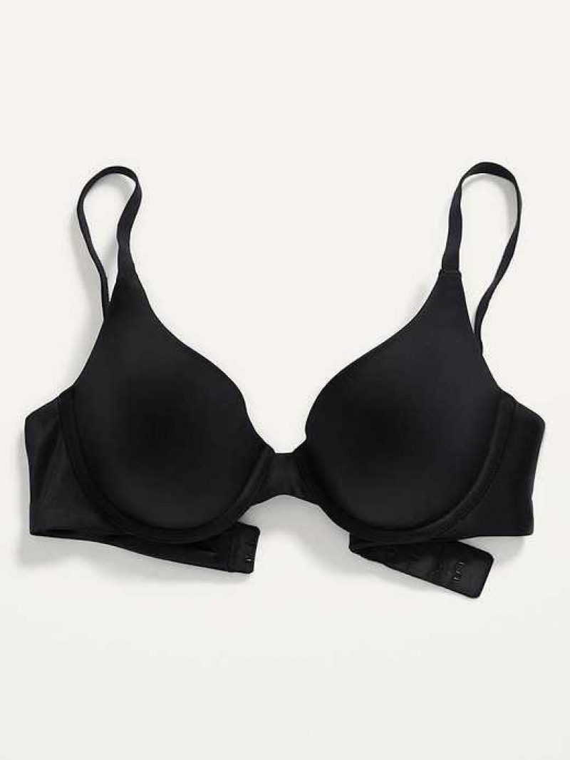 Old Navy Smoothing Full-Coverage Bra Black | QYX463908