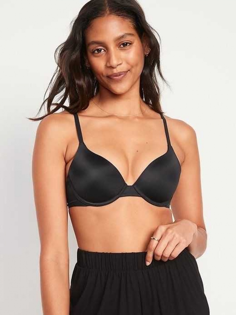 Old Navy Smoothing Full-Coverage Bra Black | QYX463908