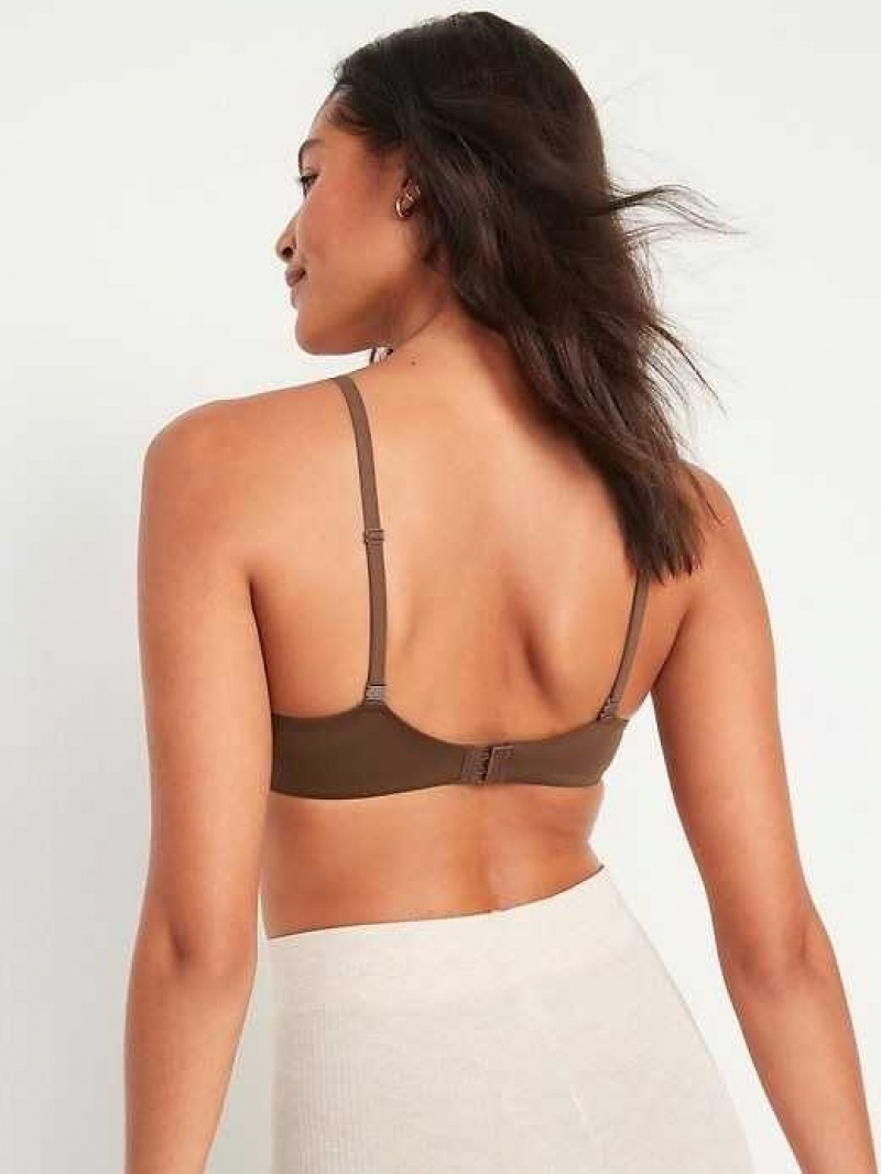 Old Navy Smoothing Full-Coverage Bra Dark Walnut | OVY310867