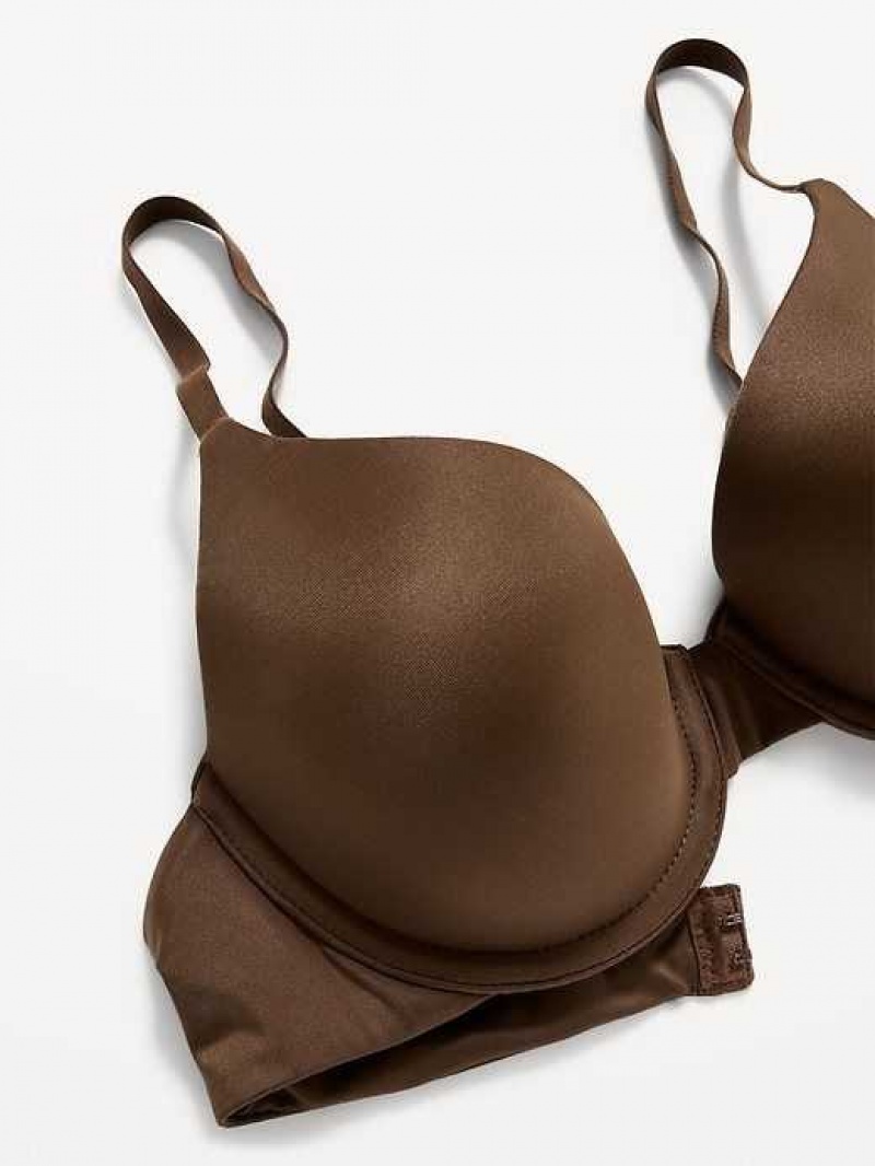 Old Navy Smoothing Full-Coverage Bra Dark Walnut | OVY310867